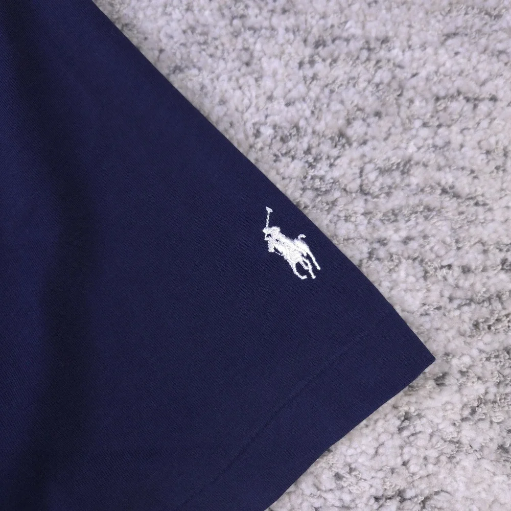 Polo Ralph Lauren US Open Shirt Mens Medium Golf Shinnecock Hills 2018 Logo Navy